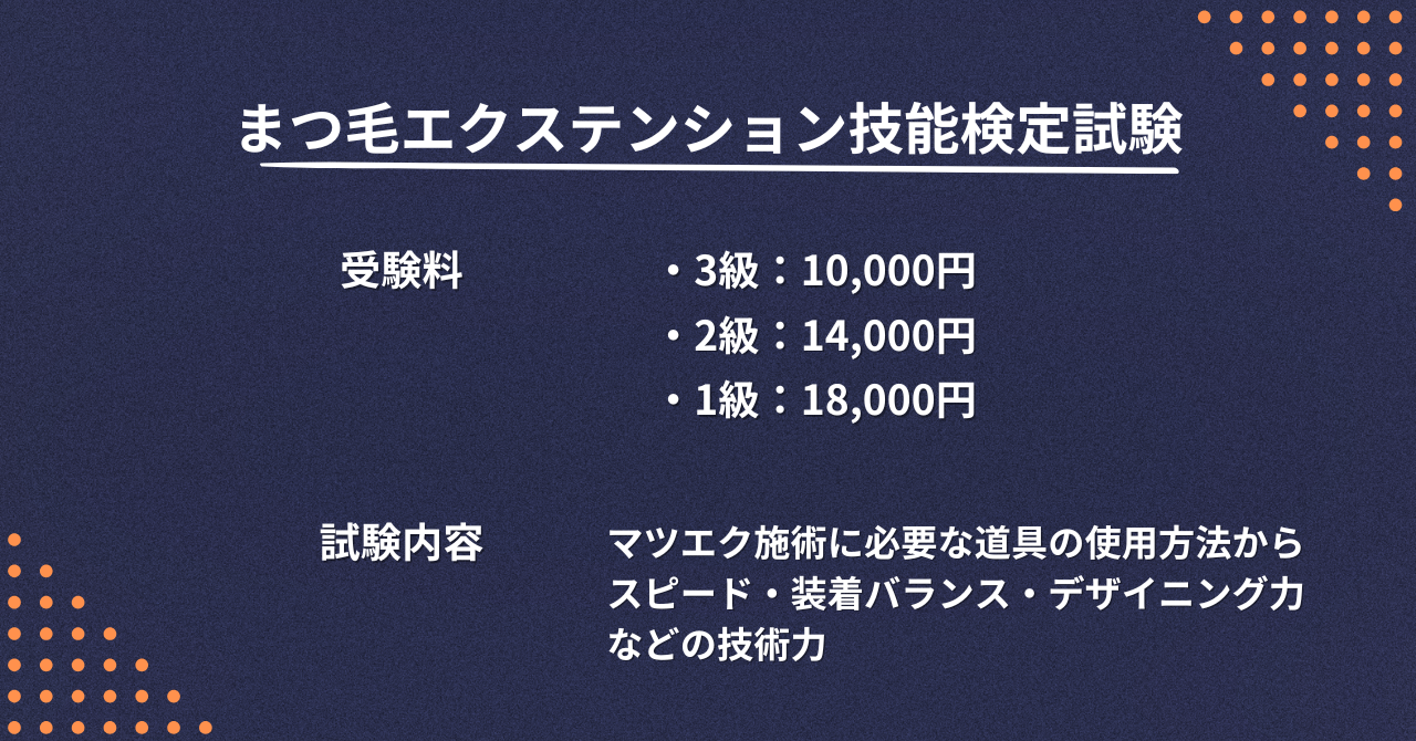 まつ毛エクステンション技能検定