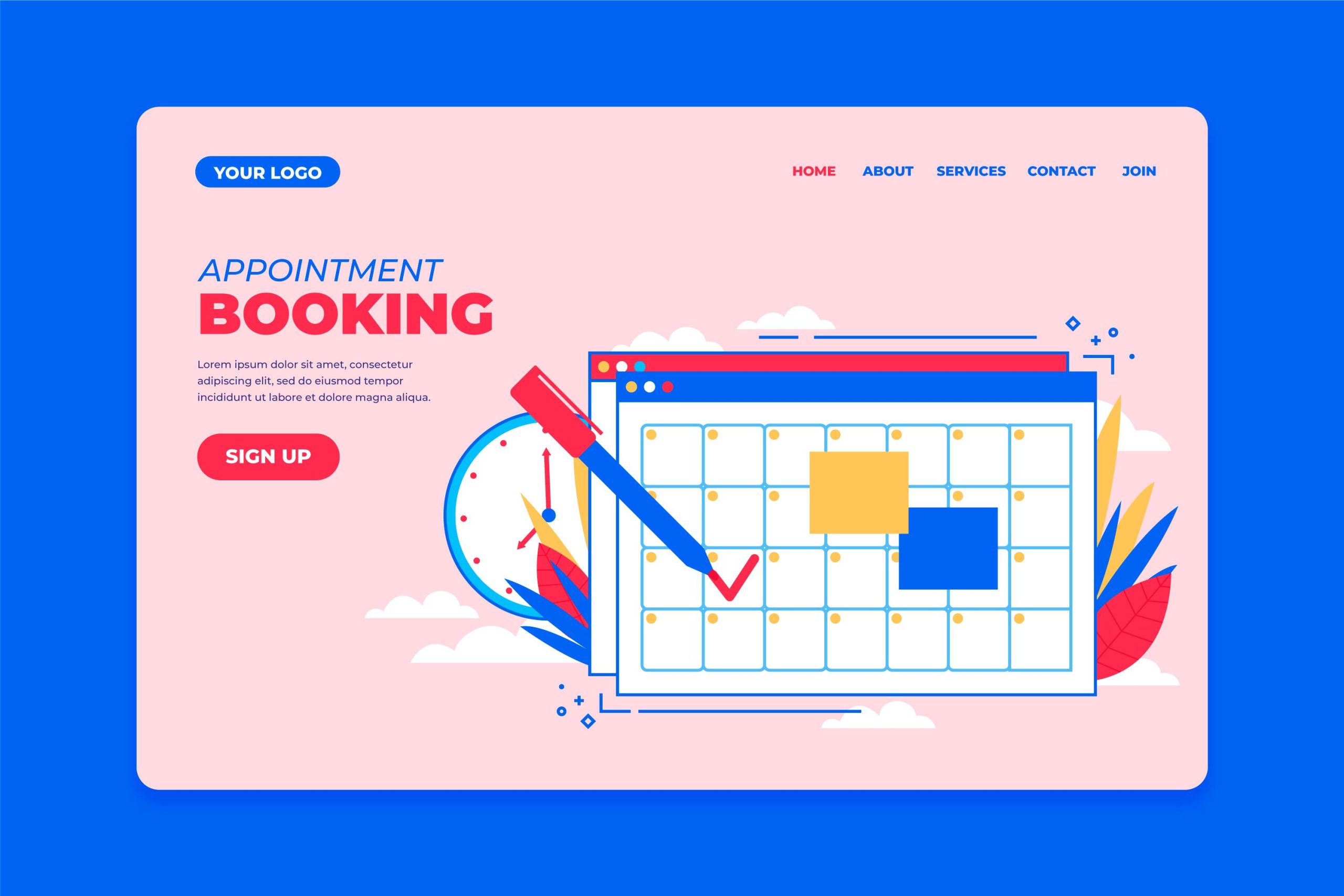 情報発信と予約管理システム